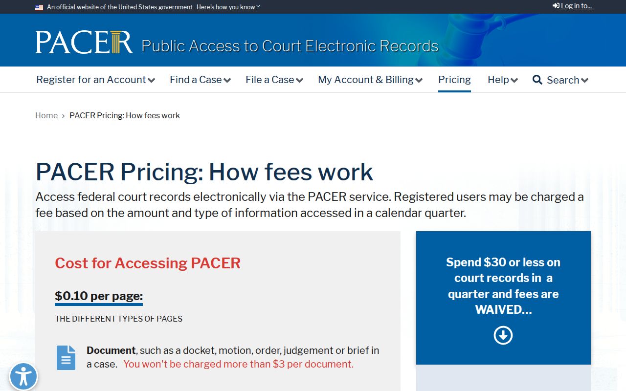 Polk County most wanted research distinguishes federal PACER search fees from local warrant checks